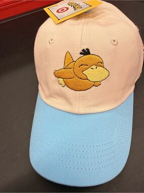 Pokemon x Target Psyduck Trainer Cap Hat IN HAND SHIPS FAST NEW WITH TAGS